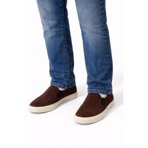 Frye Miller Slip On Sneakers Men’s 12 Brown Suede Leather Casual Comfort Shoes